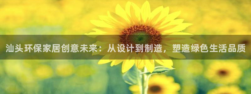 杏耀注册app：汕头环保家居创意未来：从设计到制造，塑造绿色